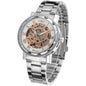 Openwork Gear Manual Mechanical Watch For Men