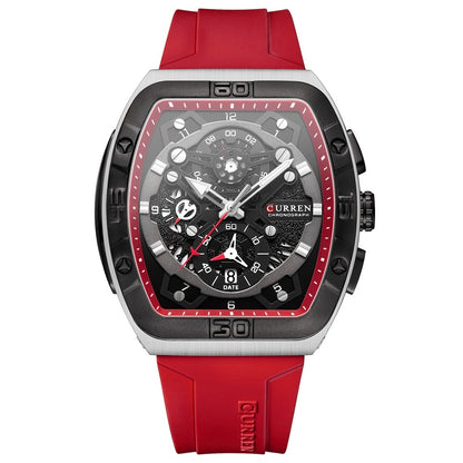 Cairen Unisex Six-Hand Quartz Watch Sporty Style Multi-Function Water-Resistant